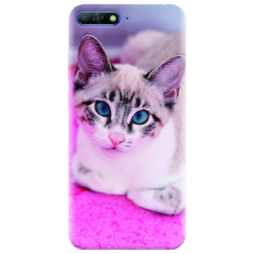 Husa silicon pentru Huawei Y6 2018, Siamese Kitty