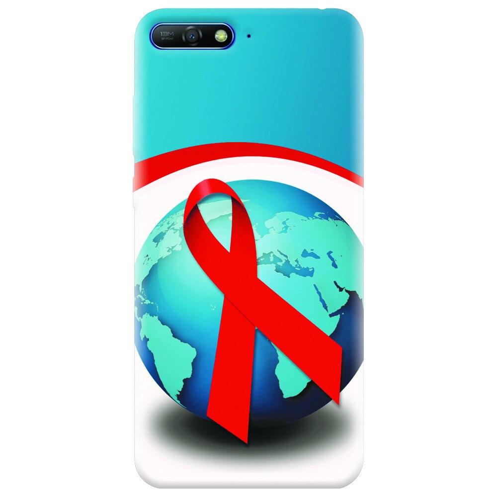 Husa silicon pentru Huawei Y6 2018, World Aids Day