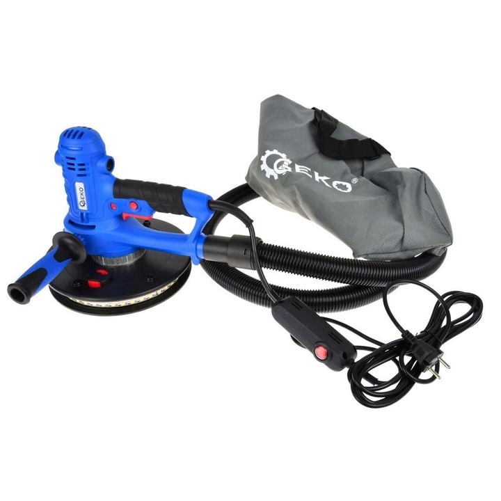 Електрическа машина за шлайфане на гипсокартон Geko G80267, Мощност 800W, 2xLaser