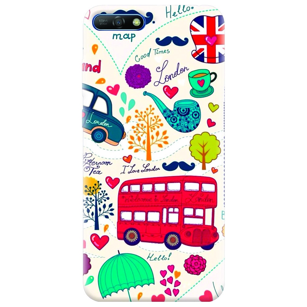 Husa silicon pentru Huawei Y6 2018, Welcome In London