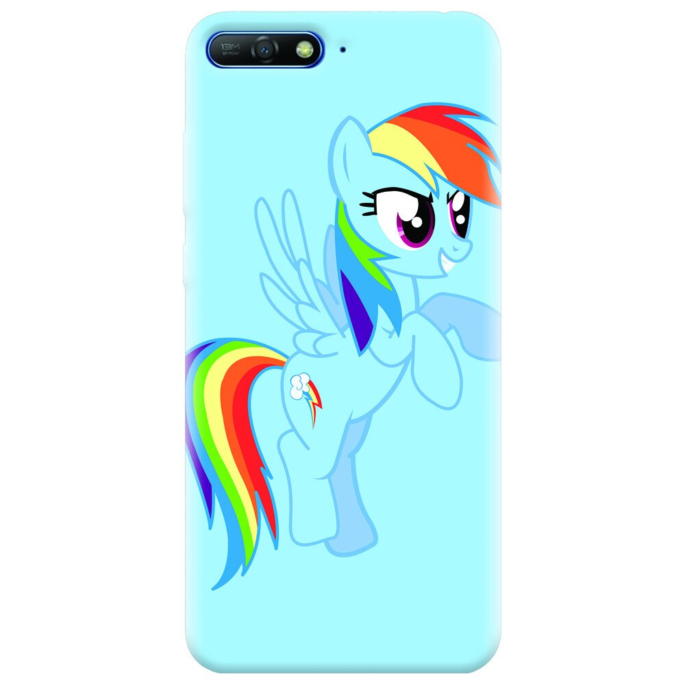 Husa silicon pentru Huawei Y6 2018, Rainbow Dash