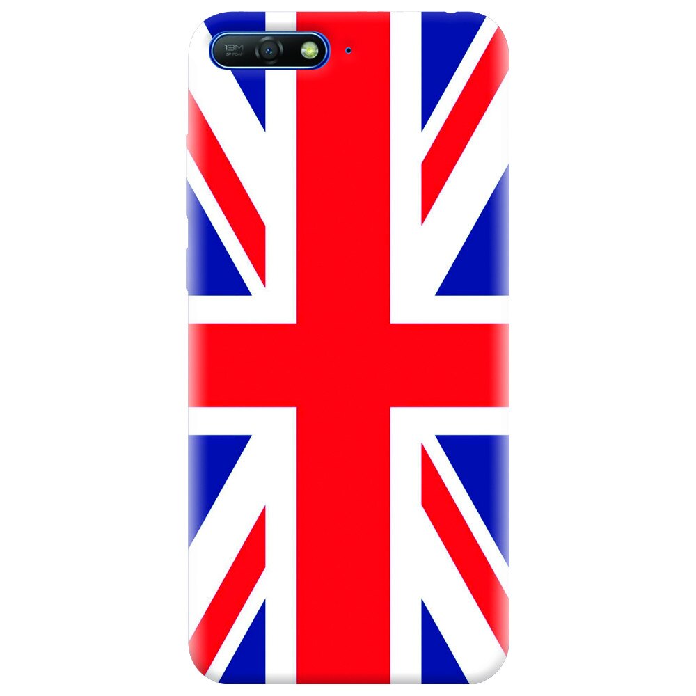 Husa silicon pentru Huawei Y6 2018, UK Flag Illustration