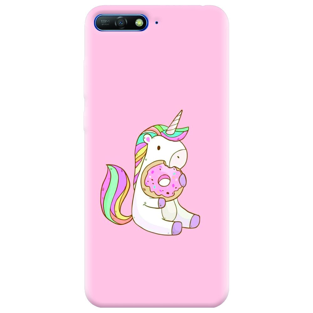 Husa silicon pentru Huawei Y6 2018, Unicorn Donuts
