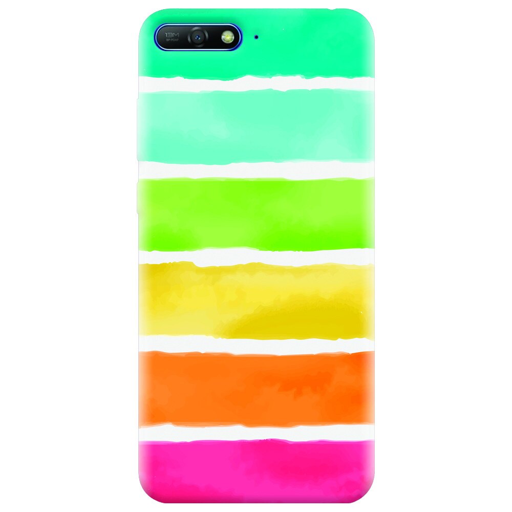 Husa silicon pentru Huawei Y6 2018, Watercolors