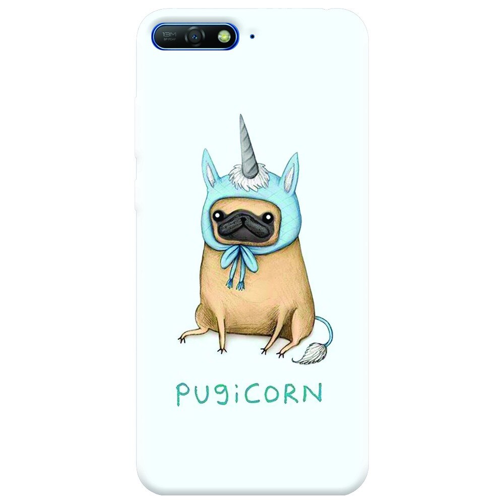 Husa silicon pentru Huawei Y6 2018, Pugicorn