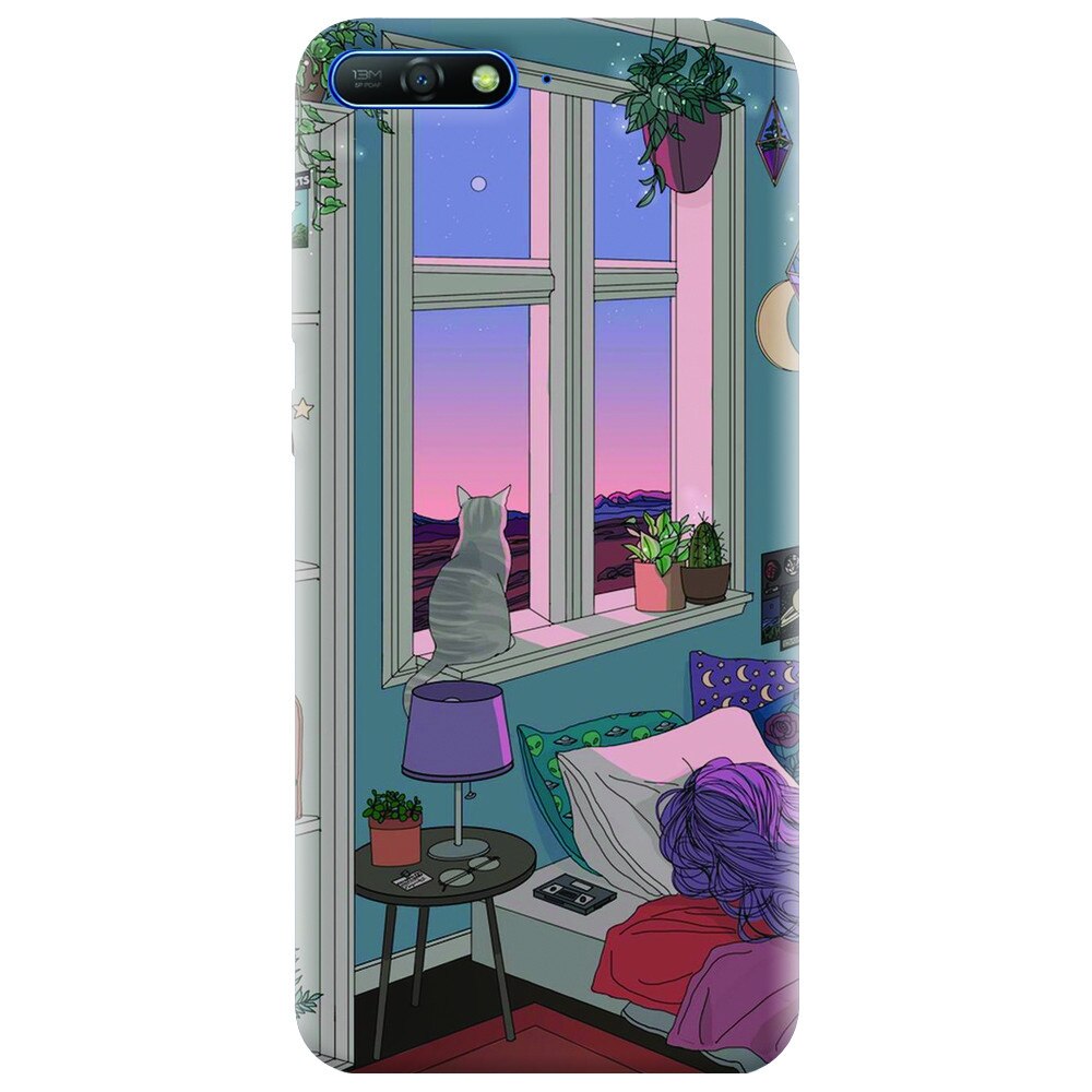 Husa silicon pentru Huawei Y6 2018, Girl Room