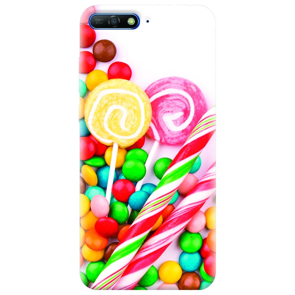 Husa silicon pentru Huawei Y6 2018, Sweet Colorful Candy