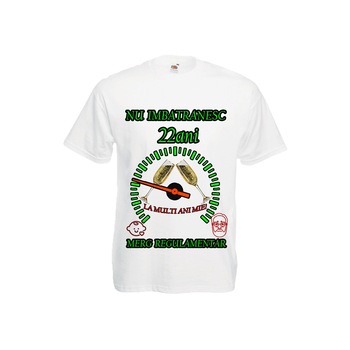 Tricou personalizat Fruit of the loom merg regulamentar 22 ani alb XXL Tricou personalizat Fruit of the loom merg regulamentar 22 ani alb XXL