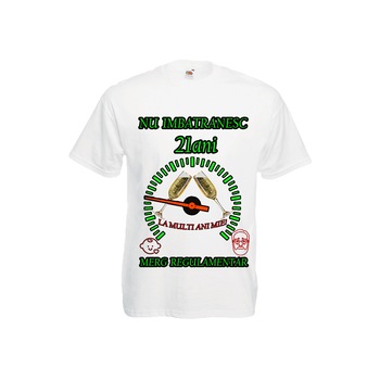 Tricou personalizat Fruit of the loom barbat nu imbatranesc 21 ani alb S Tricou personalizat Fruit of the loom barbat nu imbatranesc 21 ani alb S