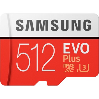 Card memorie Samsung MicroSDXC EVO Plus, 512GB, UHS-1 (U3) (2020), Clasa 10 - cu adaptor SD Card memorie Samsung MicroSDXC EVO Plus, 512GB, UHS-1 (U3) (2020), Clasa 10 - cu adaptor SD