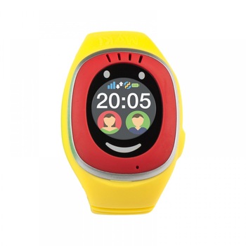 Ceas Smartwatch copii MyKi, GPS, touch, Rosu/Galben Ceas Smartwatch copii MyKi, GPS, touch, Rosu/Galben