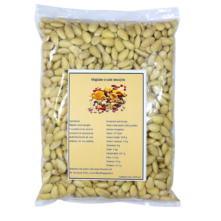 Migdale crude decojite 1000 g