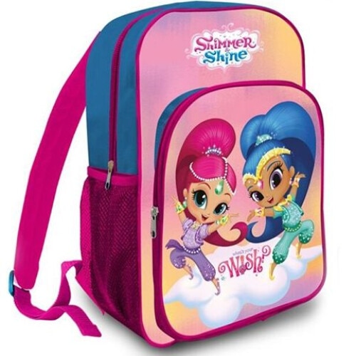 Ghiozdan 2 fermoare Shimmer Shine 42 cm Multicolor