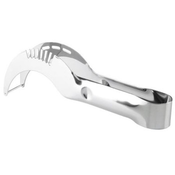 Feliator si cleste de servire pentru pepene, sistem de feliere, inox, argintiu, FMD010 Feliator si cleste de servire pentru pepene, sistem de feliere, inox, argintiu, FMD010