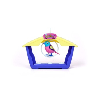 Set pasare interactiva digibirds in casuta - Roz Ruby Set pasare interactiva digibirds in casuta - Roz Ruby