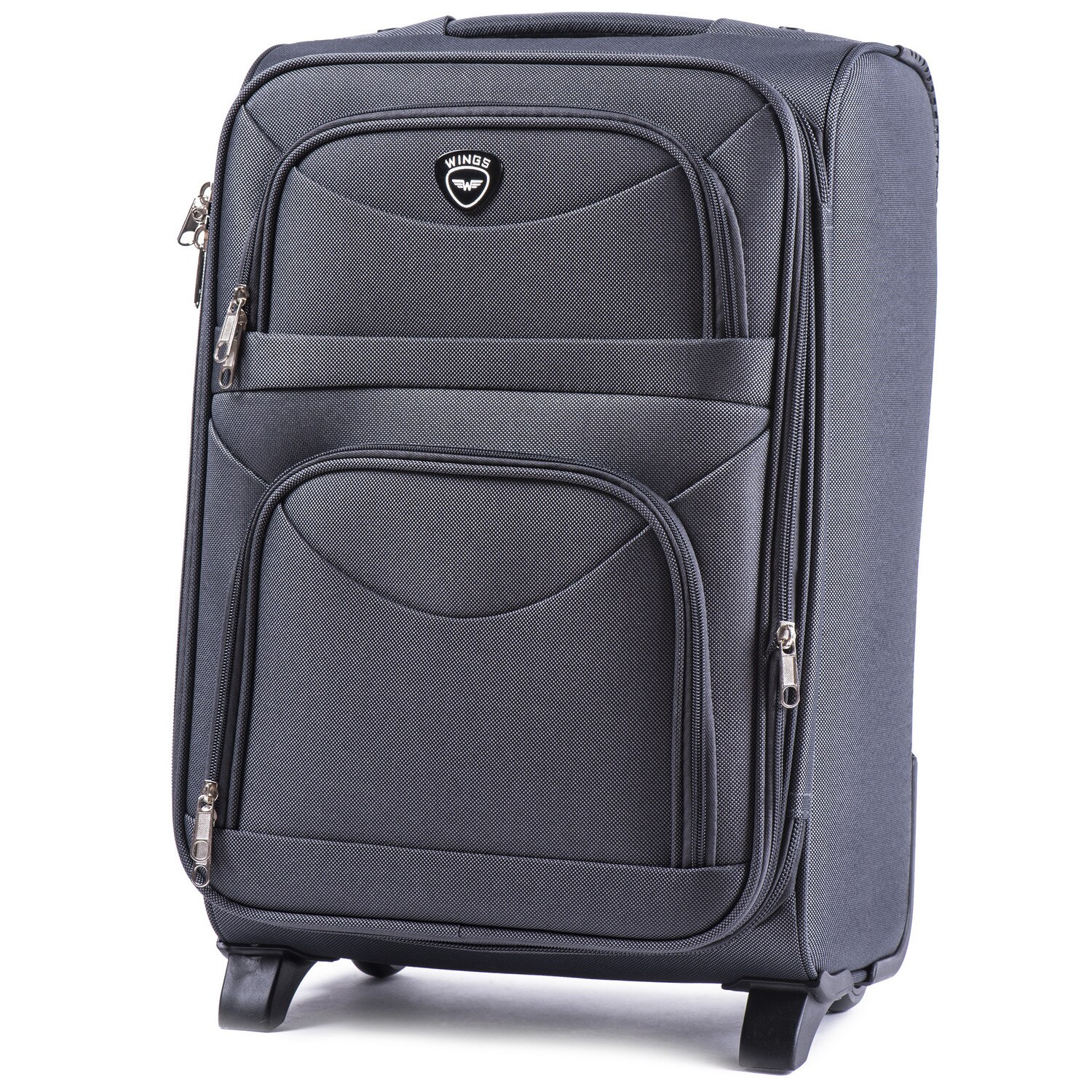 Troler Mediu, Extensibil, WINGS, W6802, 2 Roti, 64 cm, Antracit