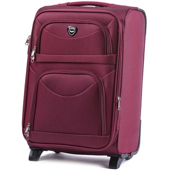 Troler Mediu, Extensibil, WINGS, W6802, 2 Roti, 64 cm, Rosu Troler Mediu, Extensibil, WINGS, W6802, 2 Roti, 64 cm, Rosu
