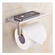 Suport hartie igienica cu raft depozitare telefon sau alte accesorii, dispenser hartie igienica cu raft FMD006