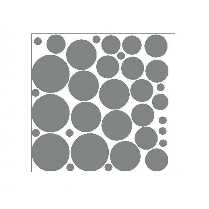 Set sticker perete folie 80 buline argintii