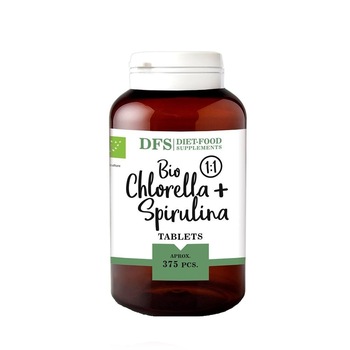 Tablete Chlorella + Spirulina Bio- 375 tablete x 400mg, 150g, Diet Food Tablete Chlorella + Spirulina Bio- 375 tablete x 400mg, 150g, Diet Food