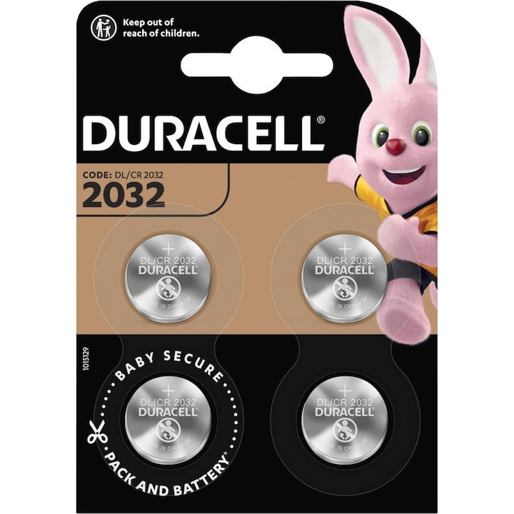 Duracell CR2032 lithium gombelem 4 darab