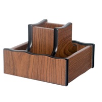 Suport rotativ din lemn cu 5 copartimente pentru accesorii birou SP1017