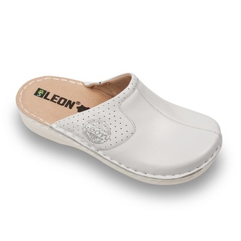 Saboti Medicali Dama din Piele 360 - Alb Saboti Medicali Dama din Piele 360 - Alb