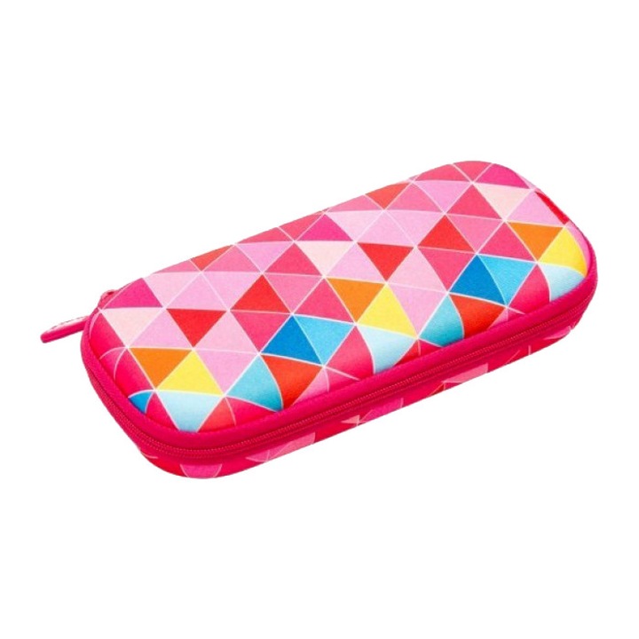 Моливник ZIPIT Colorz box, триъгълници, розов, 6844