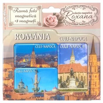 Set Rama foto magnetica + 3 magneti - Romania - Cluj-Napoca Set Rama foto magnetica + 3 magneti - Romania - Cluj-Napoca