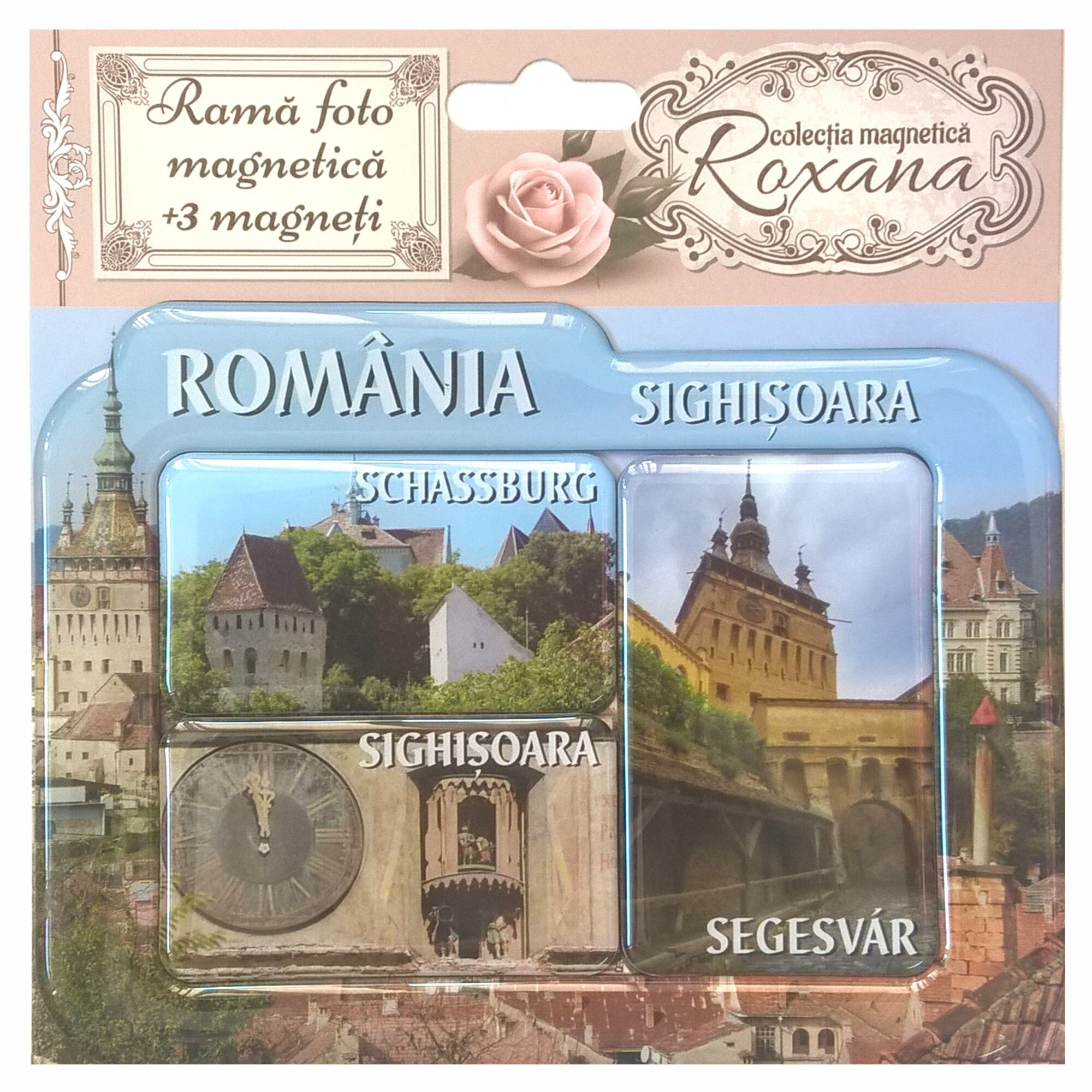 Set Rama foto magnetica + 3 magneti - Romania - Sighisoara1