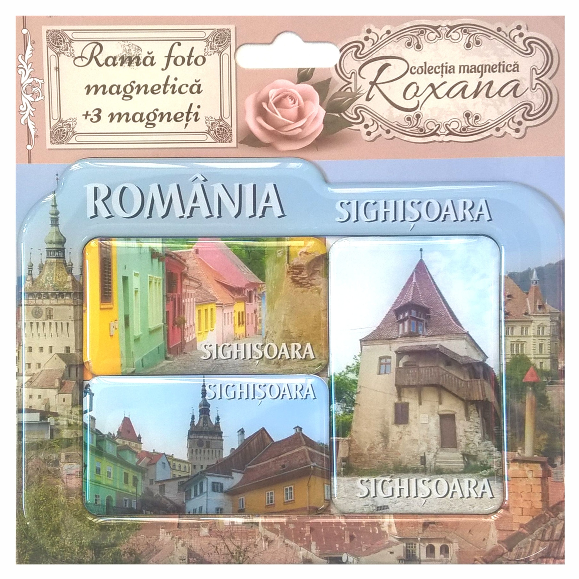 Set Rama foto magnetica + 3 magneti - Romania - Sighisoara2