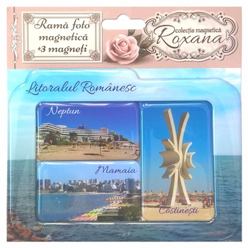 Set Rama foto magnetica + 3 magneti - Litoralul Romanesc Set Rama foto magnetica + 3 magneti - Litoralul Romanesc