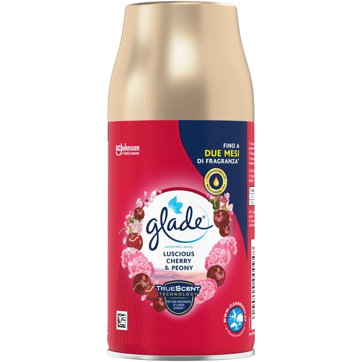 Резерва за ароматизатор за стая Glade Automatic Spray Peony, 269 мл