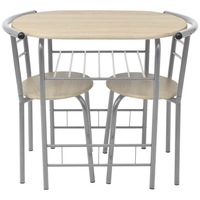 Set mobilier de bucatarie pentru mic dejun, vidaXL, masa cu scaune, MDF