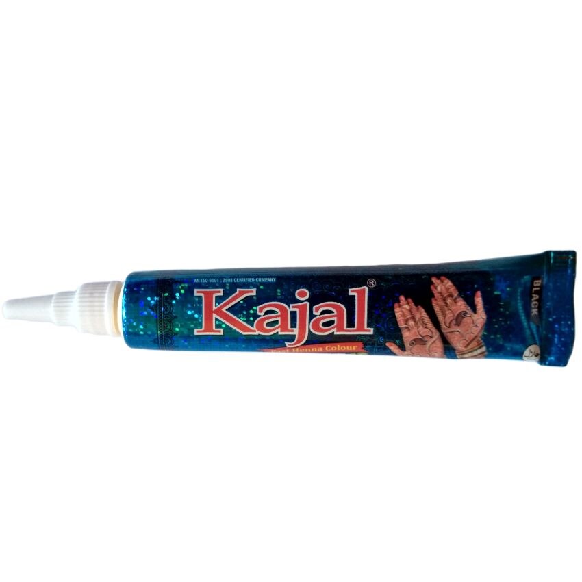 Tatuaj temporar Henna Kajal instant, Tub Culoarea Negru, 25g, 1 buc