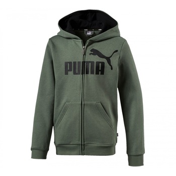 Hanorac copii Puma ESS Logo Hooded Jacket Fl B, Verde, 129-140 CM Hanorac copii Puma ESS Logo Hooded Jacket Fl B, Verde, 129-140 CM