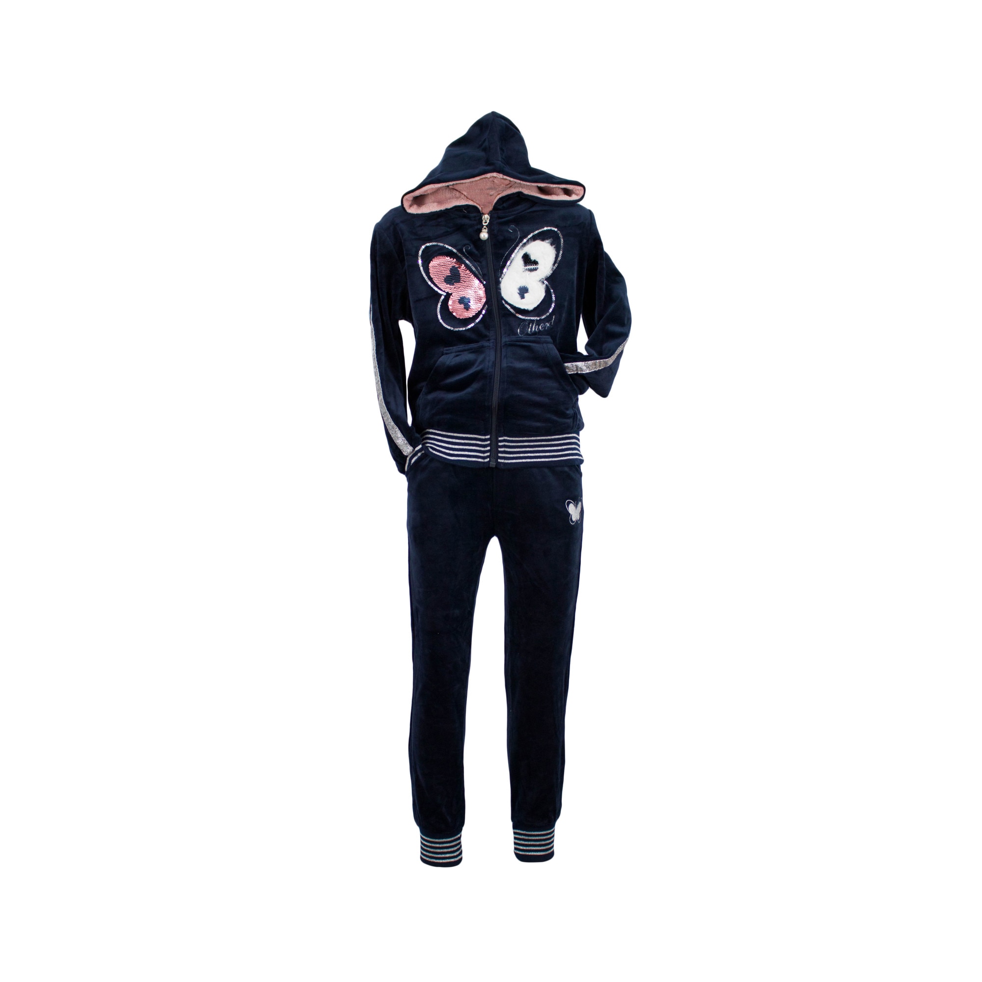 Trening Other, doua piese bleumarin din catifea, varsta 4 ani