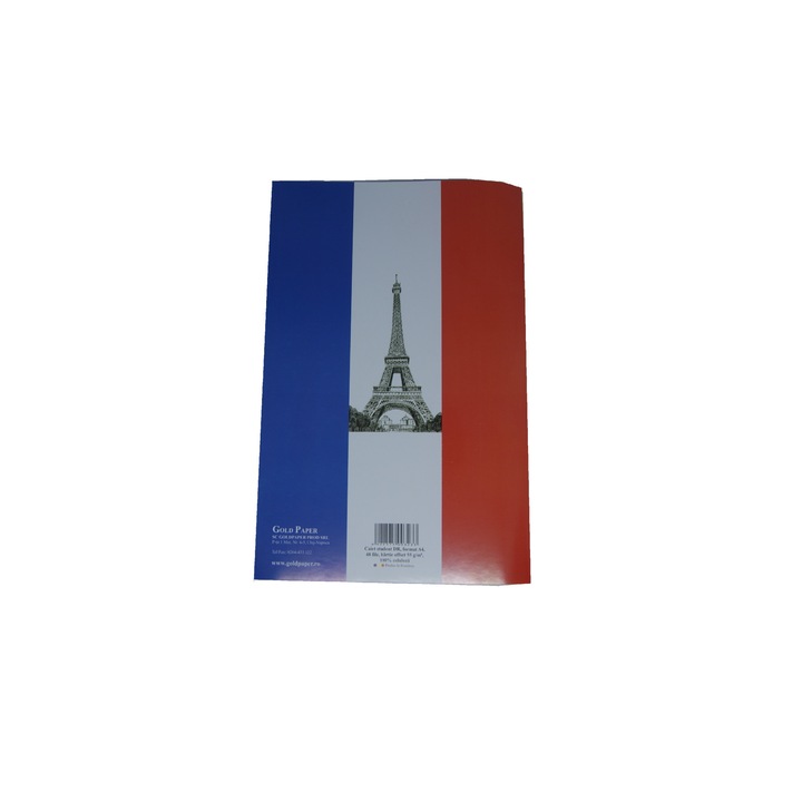 Caiet A4, 48 File, Dictando, Margine Liniata, Coperta Policromie cu Design Atractiv