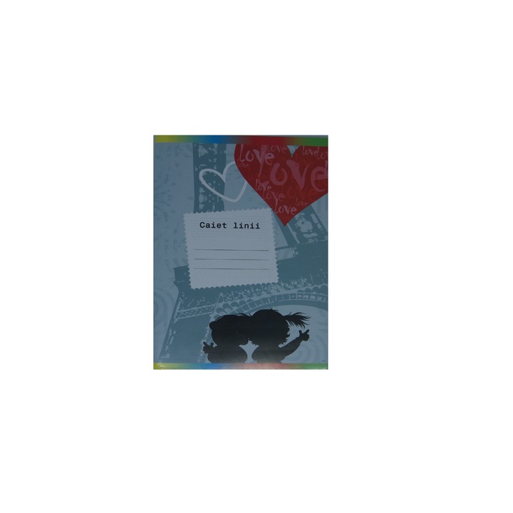 Caiet A5, 48 File, Dictando, Margine Liniata, Coperta Policromie cu Design Atractiv