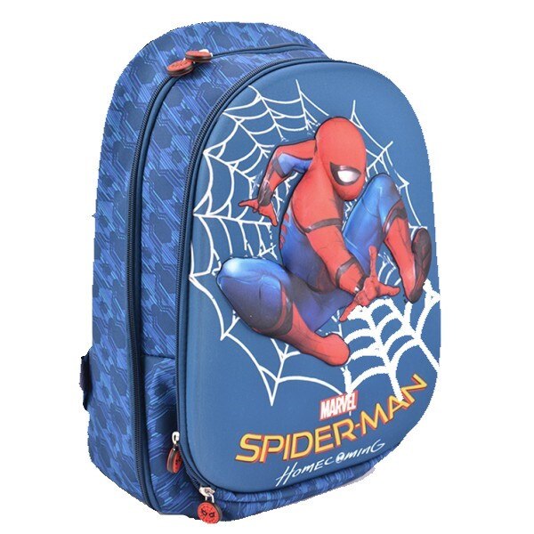 Ghiozdan Pigna, Spiderman 3D, 38 cm, Albastru