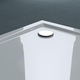 Cadita de dus, acril cu cadru de otel reglabil, sifon inclus, inaltime 14 cm, 90x90 cm, EGO-F1H