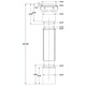Cadita de dus, acril cu cadru de otel reglabil, sifon inclus, inaltime 14 cm, 90x90 cm, EGO-F1H