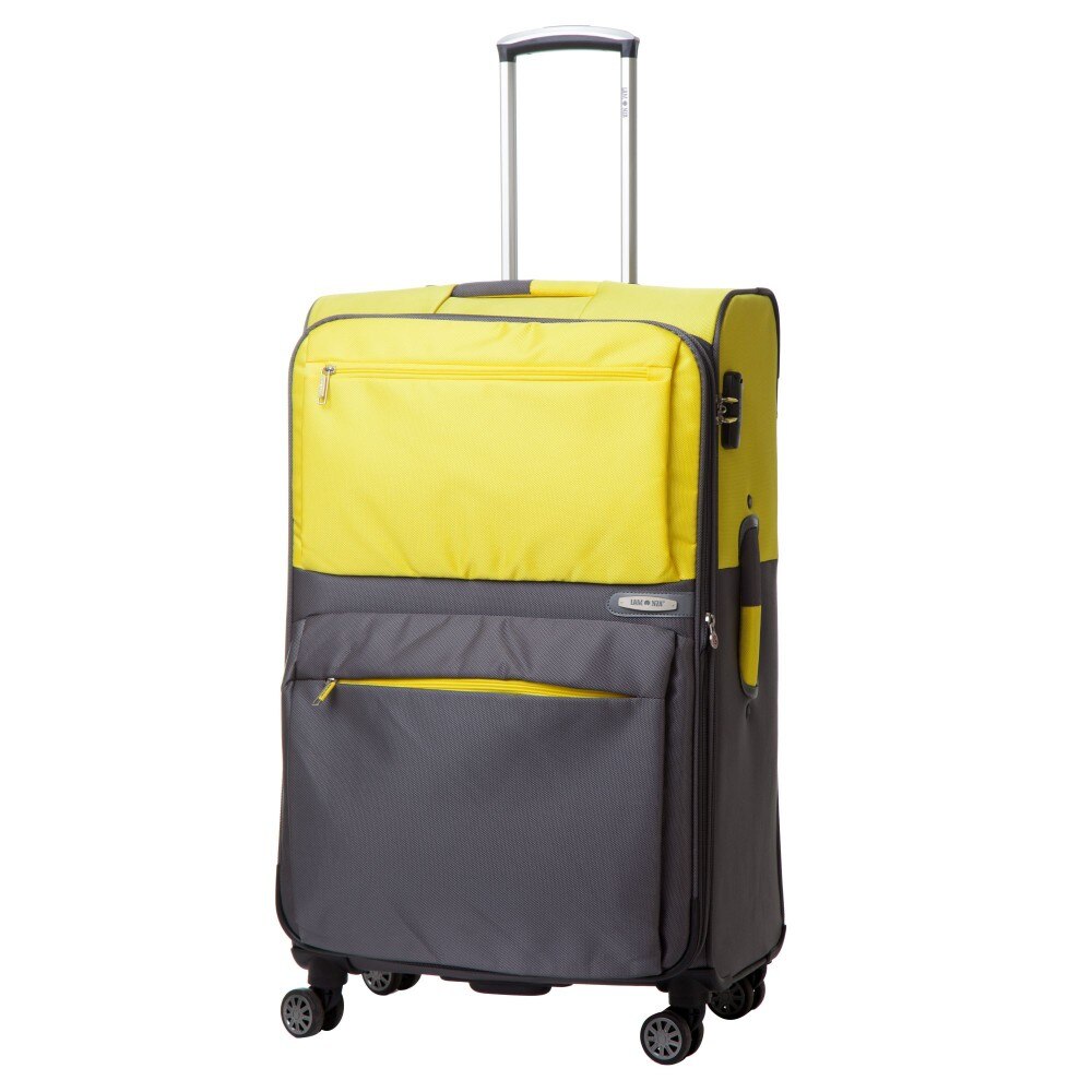 Troler Lamonza Amazonia, Gri/Galben, 77 cm