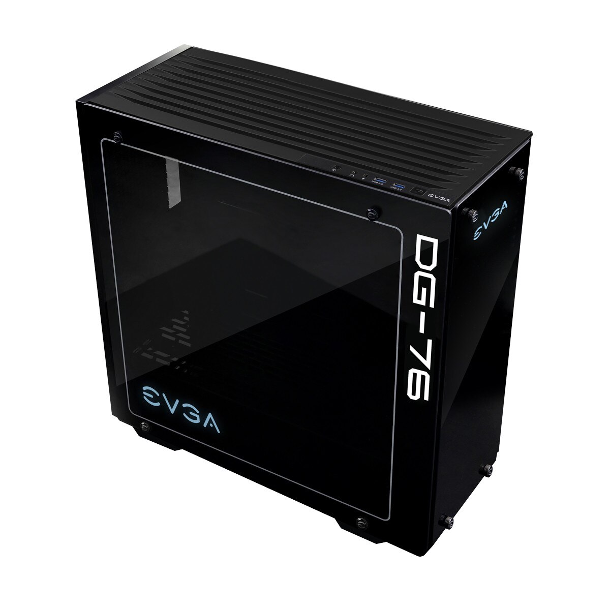 Carcasa pentru PC de gaming , Evga , DG/76 Mid Tower RGB LED , negru