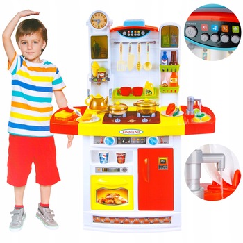 Bucatarie completa, multifunctionala premium pentru copii cu lumini si sunete  Bucatarie completa, multifunctionala premium pentru copii cu lumini si sunete