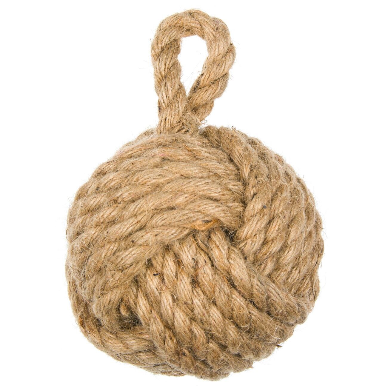 Opritor pentru usa, model minge din sfoara, 15 cm