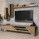 Comoda TV Kalune Design Tina, PAL, 180x37x40cm, Stejar
