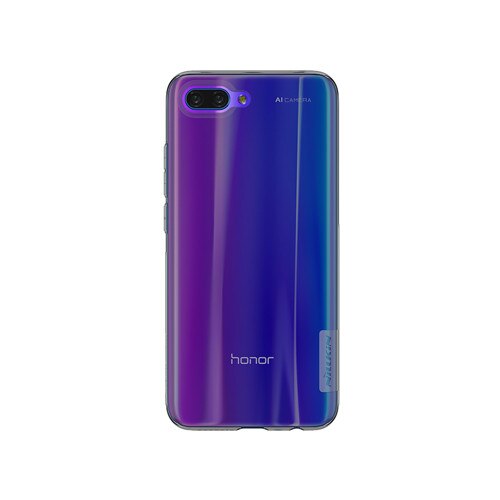 Husa de protectie spate, silicon transparent, Nillkin, pentru Huawei Honor 10, negru transparent