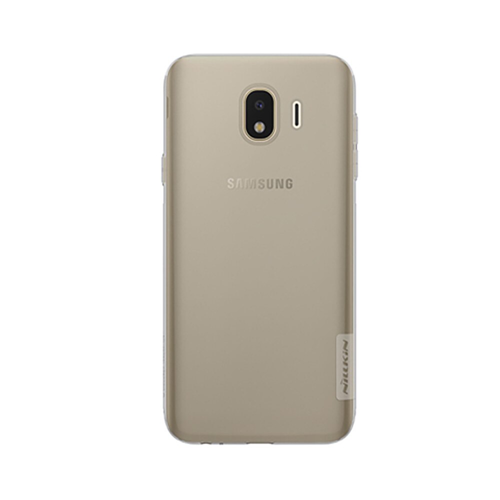 Husa de protectie spate, silicon transparent, Nillkin, pentru Samsung Galaxy J4 2018, negru transparent