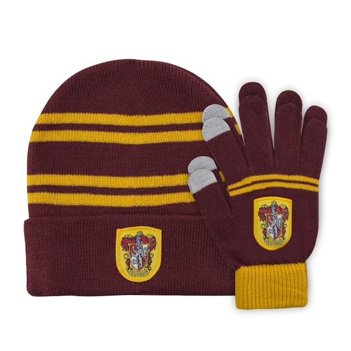 Harry Potter Caciula & Gloves Set for Kids Gryffindor